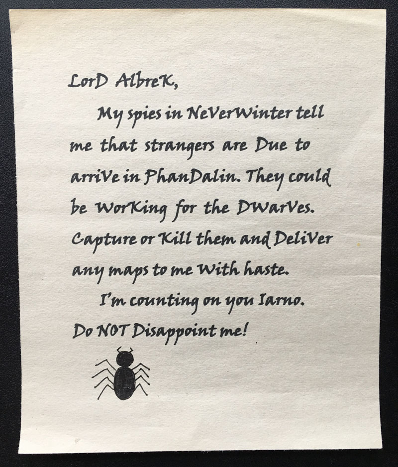 LMP Handout2 1st Spider Letter