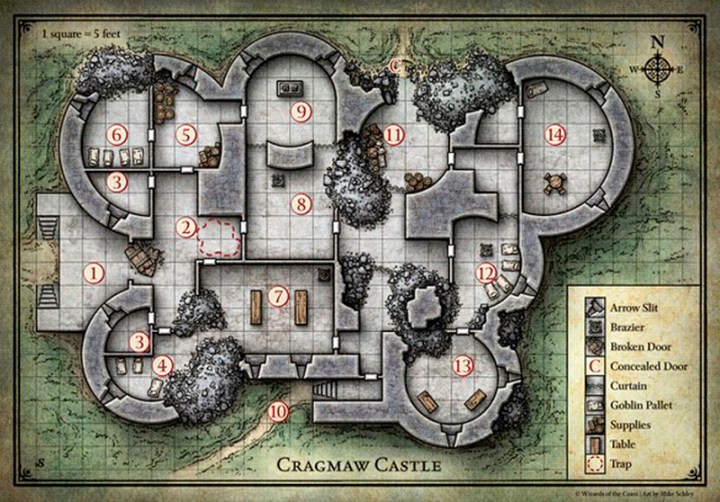 Phandelver Map Cragmaw Castle DM