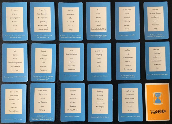 Funglish cards