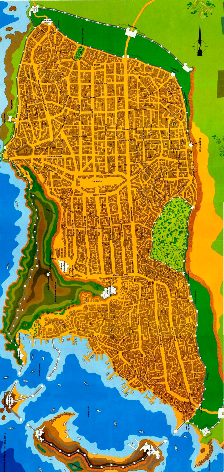 Waterdeep Map 1st editon