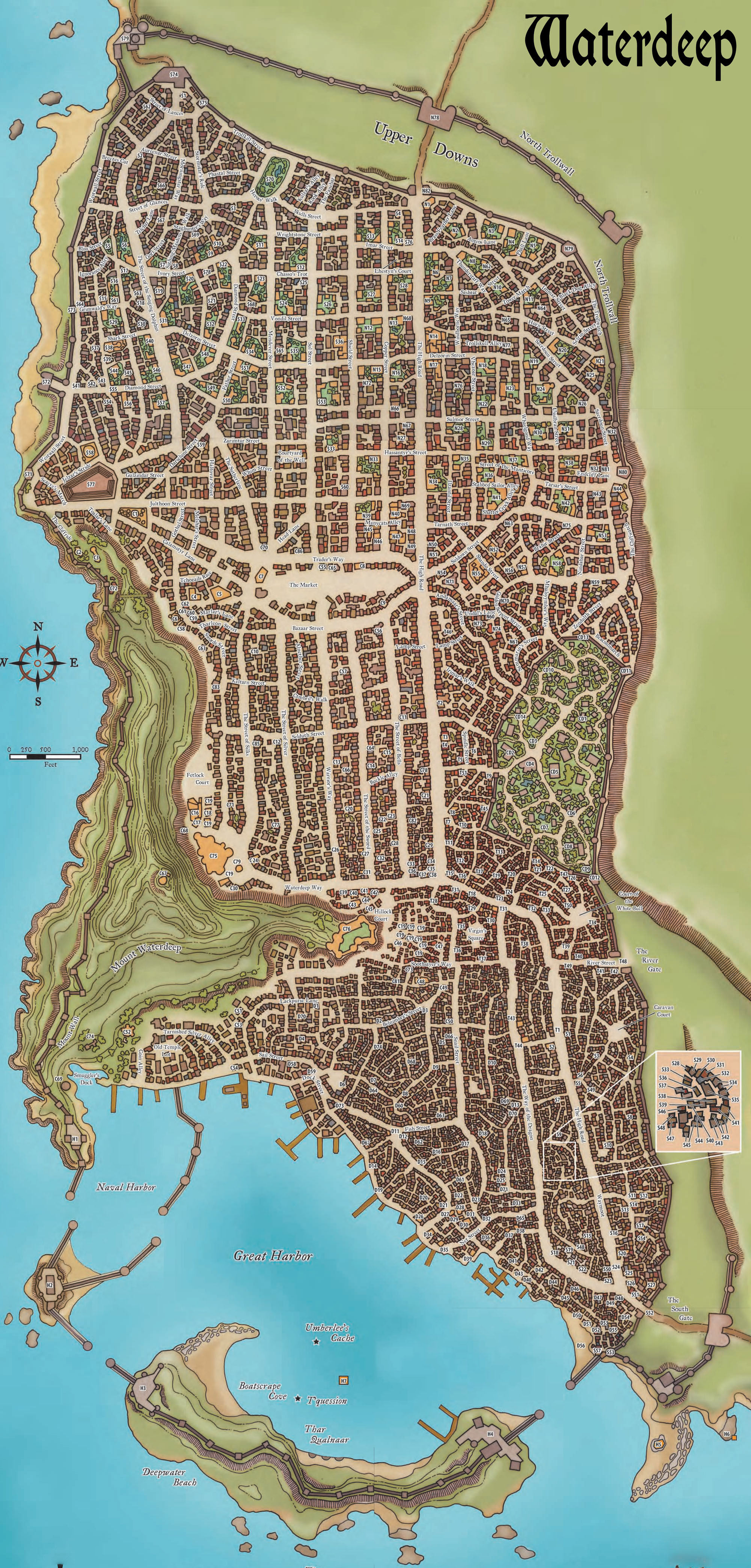 How To Run A Fantasy City Game Night Blog Waterdeep Map 2nd Edition 