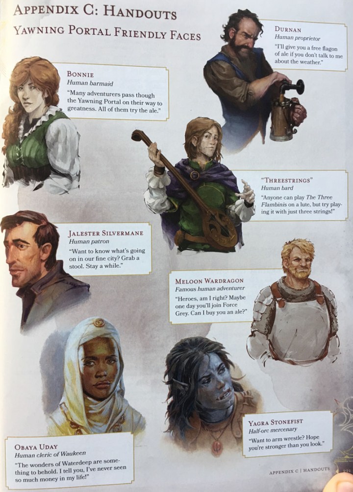 Yawning Portal NPCs