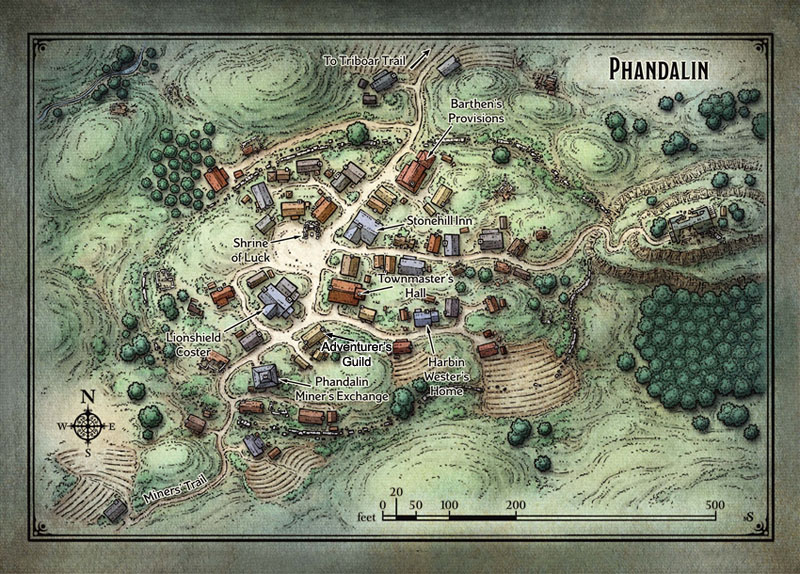 Map Phandalin Guild