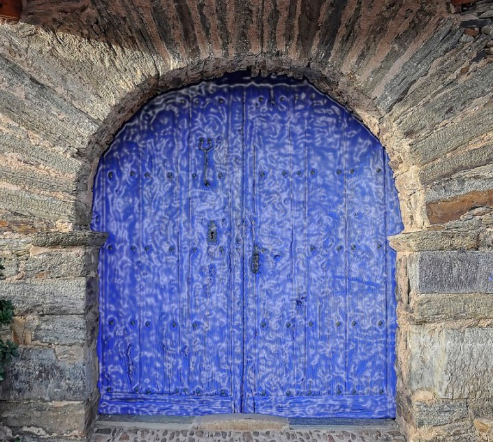 Blue door
