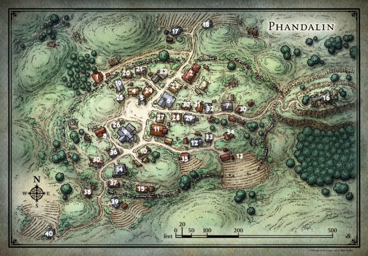 Phandalin Village Map
