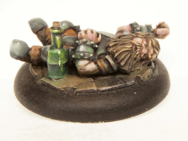 Unconscious dwarf