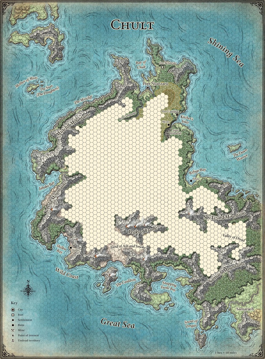 Chult map PC modified large