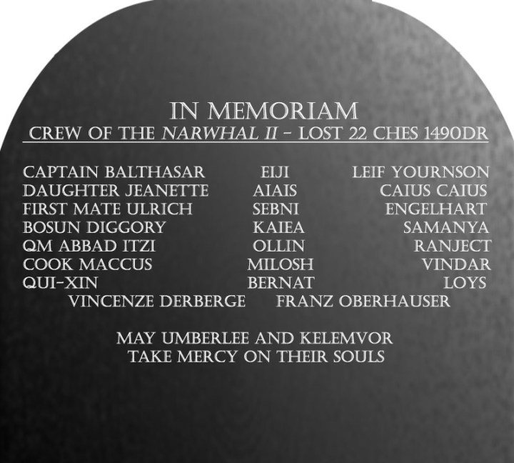 ToA Narwahl II memorial