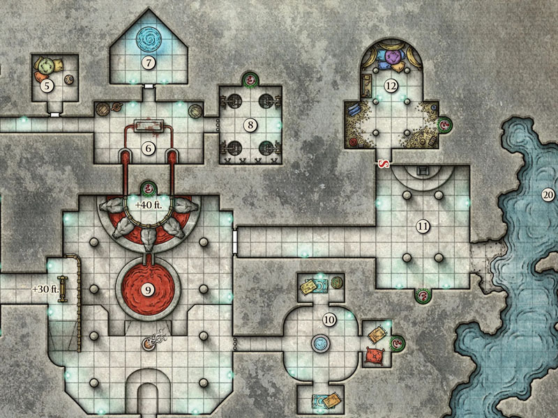 ToA Fane Night Serpent Teleporter Map