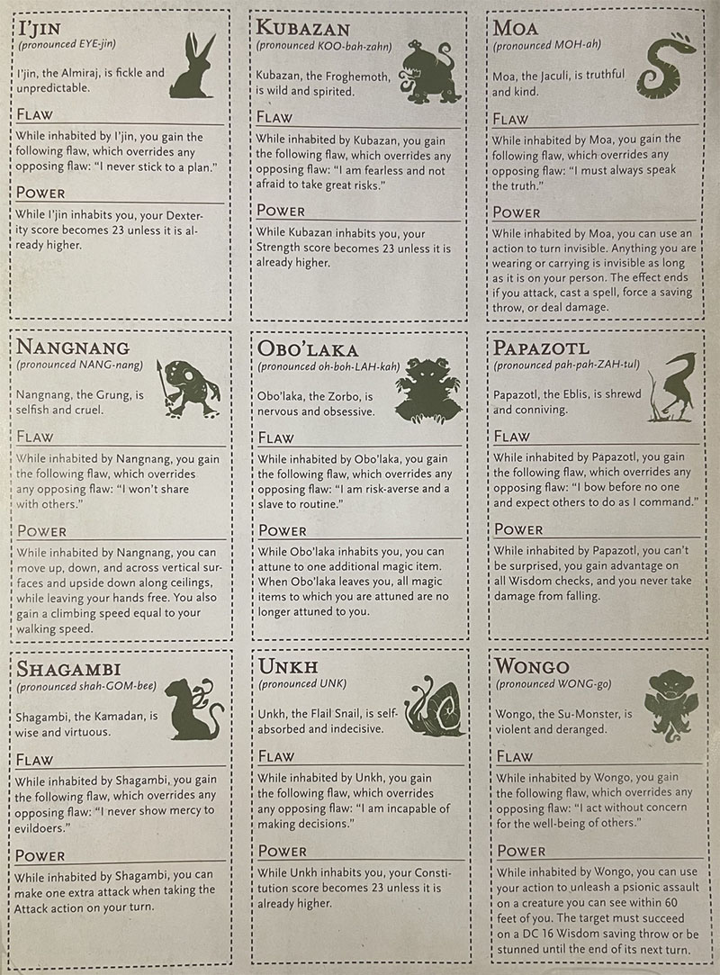 ToA Trickster Gods Possession Cards