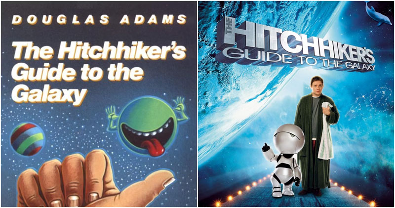Hitchhiker Guide Galaxy covers